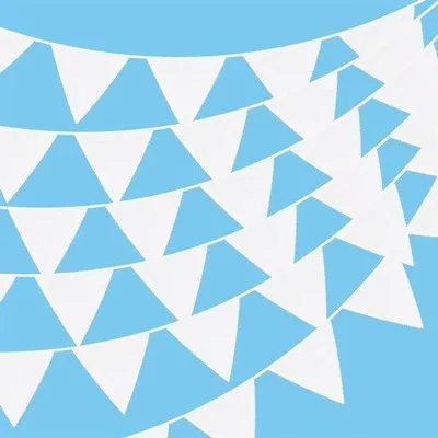 Image de Mât de drapeau blanc de 36 pièces, idéal pour les mariages, les fêtes d'anniversaire et les décorations