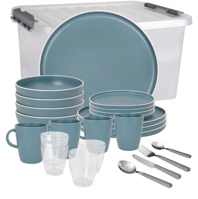 Produktbild von BRUNNER Camping Geschirr Set 4 Personen | Anti-Slip | All Inclusive  DOLOMIT, 36-tlg.