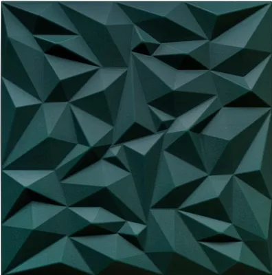 Produktbild von DECCART | 3D Deckenpaneele Polystyrol Grün | Deckenverkleidung | Dekorative Paneele für Wohnzimmer,  Schlafzimmer | 50x50 cm |  0,25 m²