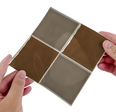 Produktbild von Tegelaufkleber 15x15 cm - Set mit 25 Stück - Selbstklebend, Mosaik-Optik - Wasserfest - Für Küche/Badezimmer - Einfache Anwendung - Wandsticker