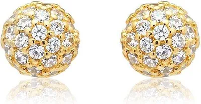 Produktbild von Unique Goldohrstecker: 333er Gelbgold mit Zirkonia GE0206