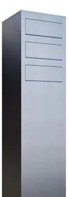 Produktbild von Briefkastenanlage Monolith for Three in Edelstahl