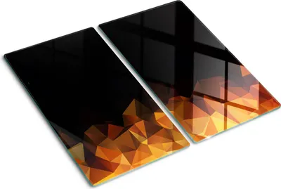 Obrázek produktu pro Kryt varné desky – Kryt na indukční desku – Ochranná skleněná deska – 2x30x52 cm– Skleněné ochranné desky na sporák –Tvrzené sklo –Abstrakce