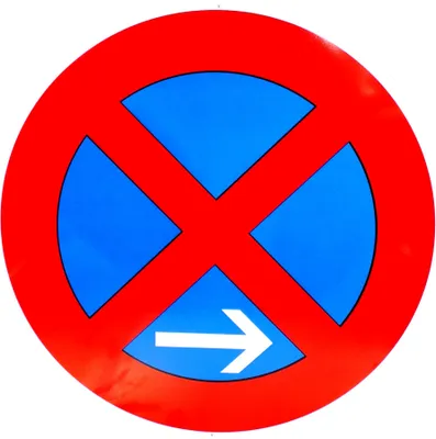 Produktbild von ORIGINAL Verkehrszeichen 283-20 * Absolutes Halteverbot Ende Rechtsaufstellung * nach StVO und RAL-Gütebedingungen Verkehrsschild Schild Schilder Strassenschild Verbotsschild rechts Straßenzeichen