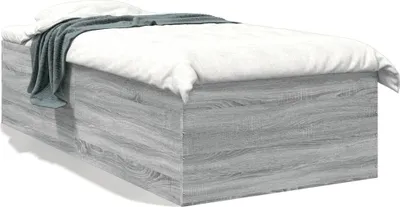 Obrázek produktu pro vidaXL Postel Grey Sonoma 75x190 cm Dřevěný materiál
