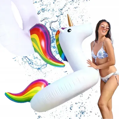 Produktbild von Schwimmen Kreis Aufblasbare Matratze Einhorn Pvc Original Xxl