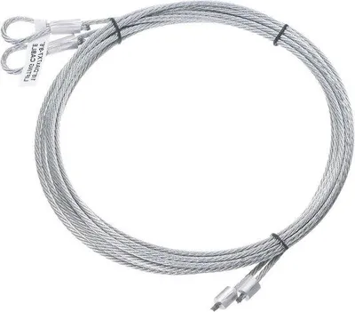 Obrázek produktu pro Pozinkovaný garážový kabel ve formě ocelové trubky, délka 2,8 metru, průměr 3 mm