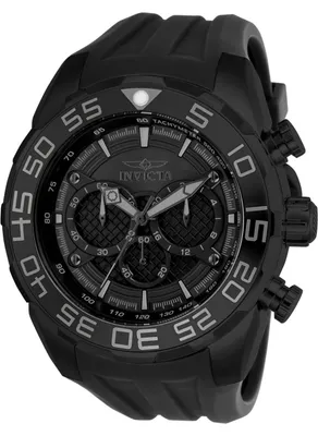 Productafbeelding van Invicta Speedway 26309 Herenhorloge - Quartz uurwerk - Roestvrij staal met zwarte wijzerplaat - 50 mm