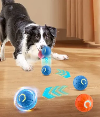 Produktbild von 2 Stück Ball Interaktives Hundespielzeug Ball,Selbstrollender Ball Hund,Interaktives Hundespielzeug Ball,Interaktives Hunde Ball Spielzeug