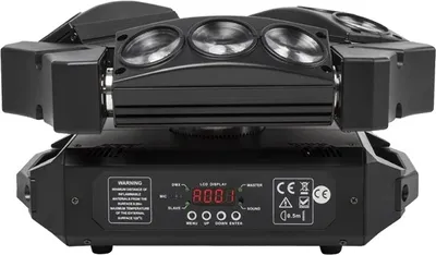 Produktbild von Disco LED-Spinnenlicht, DMX512-Steuerung, 2Stk 9x10W, EU-Stecker