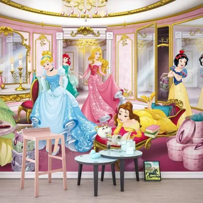 Immagine prodotto di Carta da parati Disney di Komar "Princess Mirror" - dimensioni 368 x 254 cm, 8 pezzi