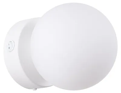 Imagen del producto de Aplique de pared YOLI, blanco, 1 foco, casquillo G9, 8W, vidrio, dimensiones: 12x12x14 cm, IP20, marca Sollux Lighting