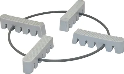 Produktbild von WAGNER Pflanzenträger für Treppen TOF-TRÄGER 120 x 120 x 20 mm, gegen Staunässe, Kunststoff grau, Tragkraft 50 kg - 20080011