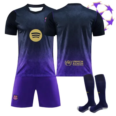 Immagine prodotto di No name no number Maglia da trasferta del Barcellona, 26-27 (Champions League) per bambini e adulti TAGLIA:26