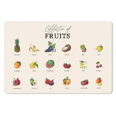 Produktbild von MuchoWow® Schreibtischunterlage Obst - Lebensmittel - Küche 60x40 cm - XXL Mauspad - Großes Mauspad