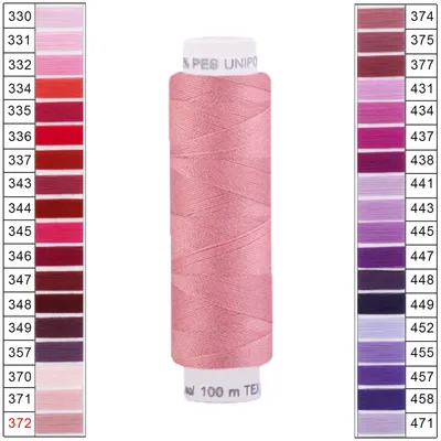 10 x 100m / 1 Spule Unipoly 120 TEX14x2 Polyester altrosa