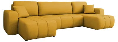 Produktbild von MIRJAN24 Wohnlandschaft Furyn U, Eckouch mit Bettkasten und Schlaffunktion, U-Form (Farbe: Velo 626)