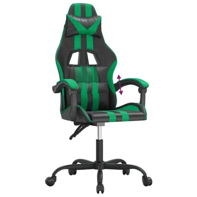 Produktbild von vidaXL Gaming-Stuhl Schwarz und Grün Kunstleder