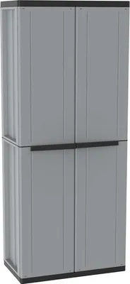 Immagine prodotto di Jline 268, armadio a due ante con 3 ripiani, per interni ed esterni - 68x37,5x163,5 cm