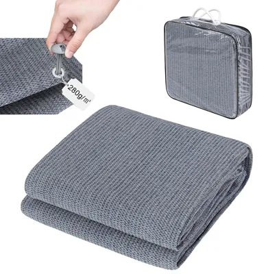 Produktbild von Campingmatte Outdoor HDPE 200 x 300 cm, mit Aluminiumösen, für Zelt und Wohnmobil
