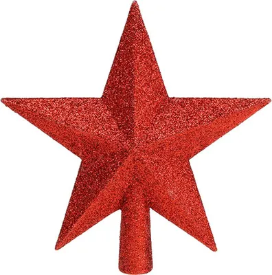 Produktbild von Weihnachtsbaumspitze Stern Glimmer festliche Dekoration