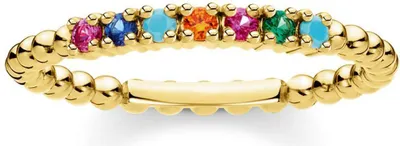 Produktbild von Thomas Sabo Sparkling Rainbow & Sun TR2323-488-7 Damenring, Ringgröße:48