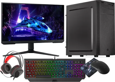 Zdjęcie produktu dla AI PC VIST Ryzen 5 8600G 16GB DDR5 Radeon 760M SSD 1TB nVme WIFI W11 24" 180Hz