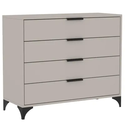 Produktbild von BEAUTYSOFA | Kommode HOME 4S 100 cm – Sideboard mit 4 Schubladen, Standschrank in Kaschmir, mit Griffen