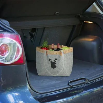 Image de Sac en feutre avec motif cerf