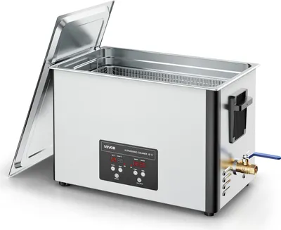 Obrázek produktu pro VEVOR 30 L ultrazvuková čistička, profesionální ultrazvukový čisticí stroj s čisticím košem a digitálním displejem, 480 W nerezový 40 kHz průmyslový čisticí stroj na díly karburátorových přístrojů