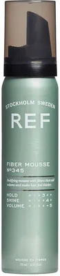 Productafbeelding van REF Fibre Mousse 345, Volumegevende mousse voor het haar, voor dames, 75 ml, geschikt voor normaal haar, geeft extra volume, 1 stuk