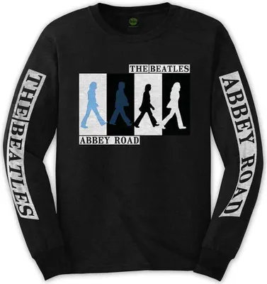Obrázek produktu pro The Beatles Abbey Road Colours Crossing (Sleeve Print) Black M Tričko