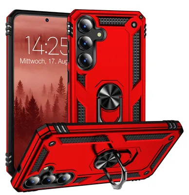 Produktbild von Armor Outdoor Handyhülle für Samsung Galaxy S26 FE Handy Panzer Case Cover Schutzhülle Farbe: Rot