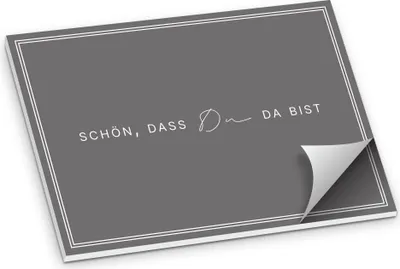 Produktbild von ITENGA Tischset A3 Schön dass du da bist V3 grau