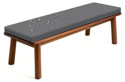 Image de Coussins imperméables pour banc de jardin, adaptés pour 2 à 3 places