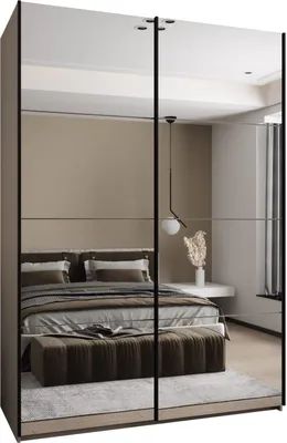 Produktbild von MEBLE KRYSPOL LUX 2 Schrank - 245,5x180x64cm - Kaschmir, Kaschmir, Schwarz