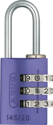 Produktbild von ABUS Aluminium-Zahlenschloss 145/40 lila