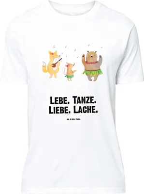 Produktbild von Mr. & Mrs. Panda Größe M T-Shirt Waldtiere Aloha - Weiß - Geschenk, Herren, Igel, Musik, Tshirt, Wald, Shirt, Hase, mit Spruch, Lustige Sprüche, Lachen