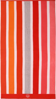 Produktbild von Strandlaken Streifen Rot 100 x 180 cm