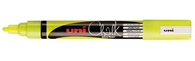 Produktbild von Uni-Ball - Kreidemarker Kreide rund 1,8-2,5 mm Fluorgelb | 12 Stück
