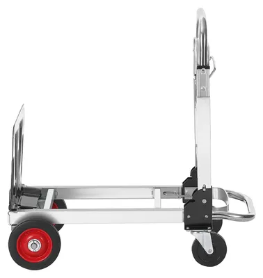Produktbild von 2-in-1 Sackkarre Klappbar 0,6243kg Tragfähigkeit Transportkarre Aluminiumlegierung & Kohlenstoffstahl Sackkarre ⇋ Plattformwagen Trolley für Lade- &
