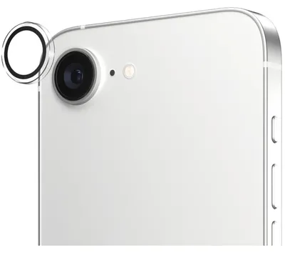 Zdjęcie produktu dla PanzerGlass ® Hoops® Camera Lens Protector Transparent iPhone 17e | 16e, Apple, Apple - iPhone 16e, Apple - iPhone 17e, Aplikacja na sucho, Odporny na zadrapania, Odporny na wstrząsy, Przezroczysty, 1 szt.