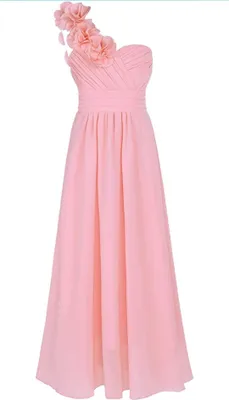 Produktbild von Mädchen Abendkleid Gr. 110-116 Cm Blumenmädchen Kleid Festlich Hochzeit Brautjungfern Kleider Lange Elegante Festkleid Festzug