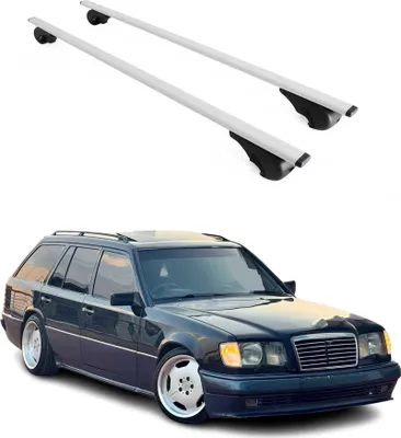 Zdjęcie produktu dla Bagażnik dachowy poprzeczny do Mercedes klasy E S124 1985-1995 Srebrny
