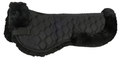 Produktbild von HKM Korrekturlammfellpad Sattelpad Lammfell Schwarz Onesize