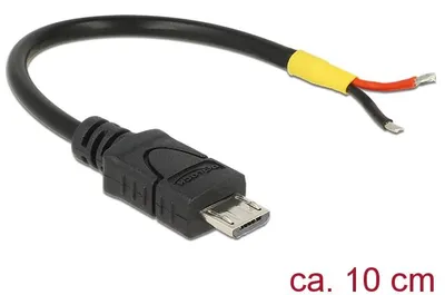 Produktbild von DeLOCK Kabel USB 2.0 Micro B Stecker > 2 x offene Kabelenden