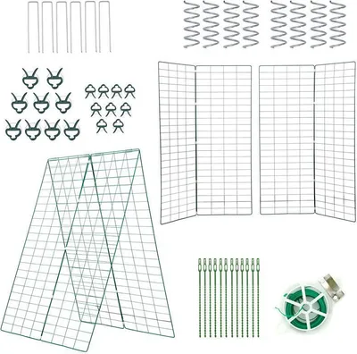 Produktbild von Gemüse Rankhilfe Rankgitter Spalier Gitterspalier Kletterhilfe Metall 2er Set
