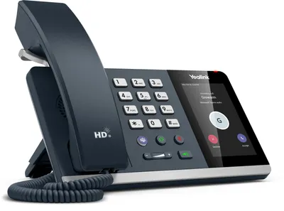 Productafbeelding van Microsoft Teams-versie IP-telefoon, grijs, met LCD-scherm