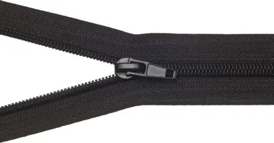 Obrázek produktu pro Zip spirálový, dělitelný, 5mm, 55 cm délka, černý / 1 m