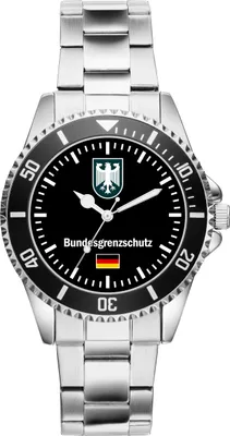 Produktbild von KIESENBERG Herrenuhr Armbanduhr Bundesgrenzschutz Polizei Geschenk Fan Artikel Zubehör Fanartikel Analog Quartz Uhr 1055